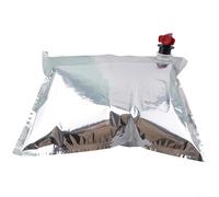 Lot de 5 sachets de 5 litres pour distributeur de jus de vin - Recharge de vessie - Film multicouche - Barrière d'oxygène - Protection contre la lumière - Valve papillon - Boissons à faire soi-même