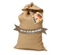 Lot de 5 sacs en toile de jute - 60 x 110 cm - Pour jusqu’à 50 kg de contenu comme des pommes de terre ou des céréales