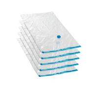 Housses sous-vide - TECTAKE - Lot de 5 housses de rangement sous-vide taille L réutilisables pour gain de place - Transparent