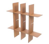 Lot de 5 séparateurs en carton d'expédition - Solution facile à monter - Pour cartons de déménagement de taille moyenne - pour la verrerie et la vaisselle