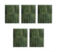 Lot de 5 stickers muraux effet 3D - En polyuréthane - Résistant à la chaleur - Lavable - Pour carrelage mural - Rénovation - 229 x 290 mm (A)