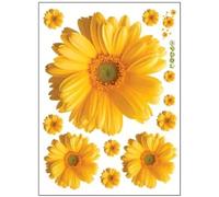 Lot de 5 stickers muraux motif petites fleurs de sakura, en PVC, pour chambre à coucher, salon, cuisine, décoration d'intérieur, DIY~01576