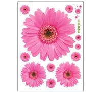 Lot de 5 stickers muraux motif petites fleurs de sakura, en PVC, pour chambre à coucher, salon, cuisine, décoration d'intérieur, DIY~01575