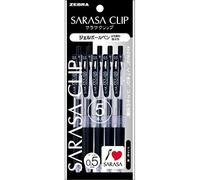 Zebra Pen Stylo à bille gel Sarasa P-JJ15-BK5 Noir 0,5 – Lot de 5