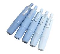 Lot de 5 stylos à ruban correcteur double face rétractable blanc pour des réparations d'écriture propres, couverture de ligne lisse avec fonction d'application facile, fournitures de papeterie pour