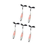 Lot de 5 stylos de compagnie d'étude avec note adhésive intégrée avec lumière LED intégrée et corde de suspension pour l'école ou le travail, stylo ergonomique avec papier de note
