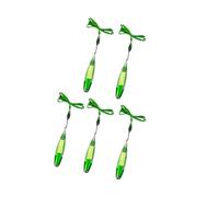 Lot de 5 stylos de compagnie d'étude avec note adhésive intégrée avec lumière LED intégrée et corde de suspension pour l'école ou le travail, stylo ergonomique avec papier de note