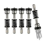 Lot de 5 supports à vis magnétiques à ressort en métal | Guide de vis à dégagement rapide | Outil de maintien de fixation pour menuisier, mécanicien, entrepreneur, technicien