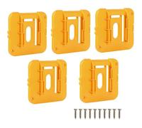 Lot de 5 supports de batterie pour batteries Dewalt 20 V, compatibles avec les modèles DCB200, DCB201, DCB202, DCB203, DCB204