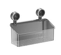Lot de 5 supports de douche à ventouse en acier inoxydable, sans perçage, étagère de salle de bain pour après-shampoing éponge pour lavage du corps, capacité de rangement mural, solution de