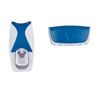 Lot de 5 supports muraux pour brosse à dents Noir | Construction en plastique, résistant à l'humidité, fentes ventilées, séchage rapide, pieds antidérapants pour plus de