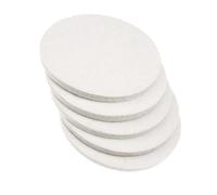 Lot de 5 tampons de polissage 125 mm x 8 mm (L x D) en laine, feutre, pour polir verre, plastique, métal, marbre, disques de polissage pour cuisine, salle de bain, ponceuse excentrique