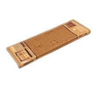 Lot de 5 Tapis d'Escalier Autocollants en Polyamide, 65x21x4 cm, Beige | Tapis lavables, pliage protecteur, adhésif double face, insonorisant, décor unique, beige nuancé