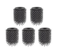 Lot de 5 têtes de brosse WC en silicone pour brosses WC BGL - Hygiéniques, à séchage rapide, flexibles - Taille standard 6,8 x 9 cm