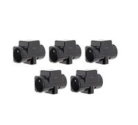 Lot de 5 triplites parafoudre 2x 16A 2P+T + 1x6A 2P - Noir