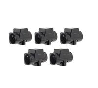 Zenitech - Lot de 5 triplites parafoudre 2x16A 2P+T + 1x6A 2P - Noir Noir G