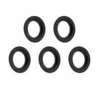 Lot de 5 valves à tamis - Joint à lèvre en caoutchouc - 32/53 mm - Noir | Caoutchouc élastique de qualité supérieure, lot de 5 joints à lèvres, diamètre intérieur exact de 32 mm et extérieur de 53 mm