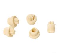 Lot de 5 valves anti-retour en forme de bec de canard compatibles avec pompe Stenner en caoutchouc synthétique beige pour piscine, spa, système de traitement de l'eau, dispositif de contrôle des