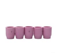 Lot de 5 verres à gaz en céramique #8 53N61S pour torche de soudage TIG WP-9/20/17/18/26 - Accessoires de buse en aluminium
