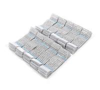 Lot de 50/100 ronds de serviette argent/or 8 rangées de rhinestone pour fête, banquet, mariage, Saint Valentin 100Pcs argent