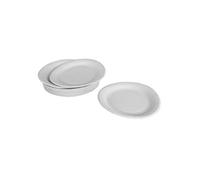Lot de 50 Assiettes Jetables "Fête" 18cm Blanc