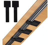 Lot de 50 attaches de câble auto-adhésives auto-agrippantes, sangles de câble auto-agrippantes pour la maison, le bureau, organiseurs de cordons, clip de gestion des câbles réglable (noir)