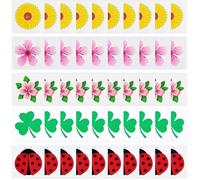 Lot de 50 Autocollants Anti-Mouches pour intérieur, pièges à Mouches pour fenêtre, Attrape-Mouches Collants pour la Maison9.5x9.5cm