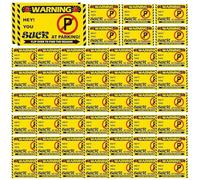 Lot de 50 autocollants humoristiques « You Parked Like An Idiot Cards » - Faux billet de stationnement - Cartes de visite avec boîte à contrôle de causes multiples - Accessoires de voiture - Cadeau