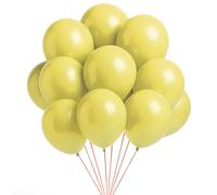 Lot de 50 ballons en latex pour décoration de ballons Jaune 40,6 cm