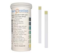 Lot de 50 bandelettes de test de dioxyde de chlore pour facteur unique, 0 à 500 ppm