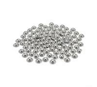 Lot de 50 bouchons à vis de toit en acier inoxydable antirouille pour réparation de fuites sur toiture ondulée, revêtement de grange, abri de jardin et camping-car, finition argentée, solution de