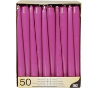Bougie de chandelier, 22 mm, pack de 50, fuchsia