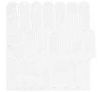 Lot de 50 carreaux à plumes - Blanc - 30 x 30 cm - En polyuréthane PET | Découpable, autocollant, surface brillante, pour cuisine et salle de bain