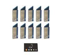 Lot de 50 Cartouches d'Encre Longues Parker Quink Bleues + 1 Index Adhesif Blumie