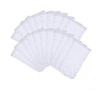 Lot de 50 chaussettes de rechange pour skimmer de piscine en plein air - Tissu blanc