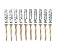 Lot de 50 chevilles M6 M8 pour plaques de plâtre pour murs creux - Lot de 50 boulons autoperceuses robustes pour installation de chaudière d'armoires (50 pièces M6)