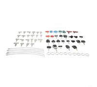 Lot de 50 clés maîtres d'équipement lourd pour allumage de machines de chantier | Compatible avec Cat pour chenille et plus | Clés métalliques sur fil réglable pour