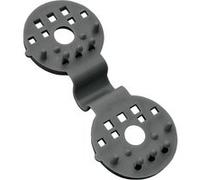 Lot de 50 clips de fixation pour brise vue, bâche ou toile d'ombrage - Gris - Linxor Gris G