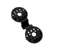 Lot de 50 clips de fixation pour brise vue, bâche ou toile d'ombrage - Noir -