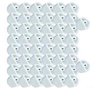 Lot de 50 clips de fixation pour miroir sans cadre - Kit de fixation murale en plastique - Supports de fixation pour portes d'armoires et de salle de bain - Blanc (B 50 pièces)