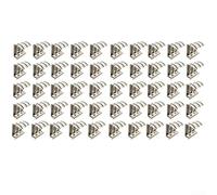 Lot de 50 clips de guidage d'eau en acier inoxydable 304 pour panneaux solaires - Anti-saleté - Déflecteur de drainage pour modules photovoltaïques - Gestion du débit de pluie - Argent (35 mm)
