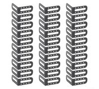 Lot de 50 clips de nivellement de carrelage pour nivellement de carrelage, entretoises de sol, mur, outils de construction, plastique, 61 x 25 mm, noir, réglables pour système de pose de carrelage