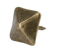 Lot de 50 clous à tête carrée en bronze pour tapisserie, pour portes, accessoires de quincaillerie pour meubles, pour la construction de maisons et de cuisines (19 x 20 mm)