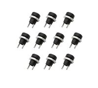 Lot de 50 connecteurs à souder femelle CC 5,5 x 2,1 mm | Lot de 50 prises d'alimentation CC durables en métal et plastique, support facile à souder pour prise mâle de 5,5 x 2,1 mm