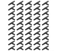 Lot de 50 connecteurs d'arrosage Antelco de 4 mm - Tuyau enfichable - Système de goutte à goutte - Raccords pour irrigation basse pression - Pour serre - Agriculture - Arroseur de pelouse
