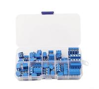 Lot de 50 connecteurs de bornier à vis 2P 3P 4P avec pas de 5 0 mm pour PCB utilisation nominale 10 A pour câblage électronique et système de contrôle