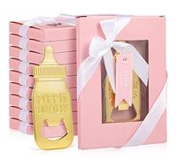 Lot de 50 décapsuleurs en forme de mangeoire pour fête prénatale - Souvenirs pour fête de mariage (rose)