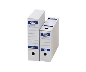 LOT de 50 Elba Definitive Folio Classeur - Résistant et Durable - Format Folio - Idéal pour Organiser des Documents - Couleur Blanc et Bleu