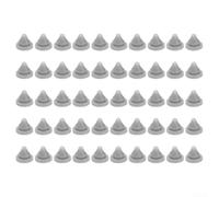 Lot de 50 embouts de pulvérisation de rechange pour pommeau de douche en silice pour trou de 4 mm, couleur grise, résistant aux hautes températures, kit de réparation pour installation de fournitures