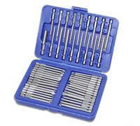 Lot de 50 embouts de tournevis à dégagement rapide de 75 mm avec acier au chrome vanadium, comprend pour Torx T8-T40, hexagonal, pour Phillips PH1-2, PZ1-2 et embouts de sécurité